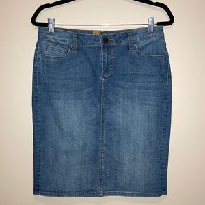 Kut from the Kloth, Denim Pencil Skirt, Light Wash, Jean, Sz 4